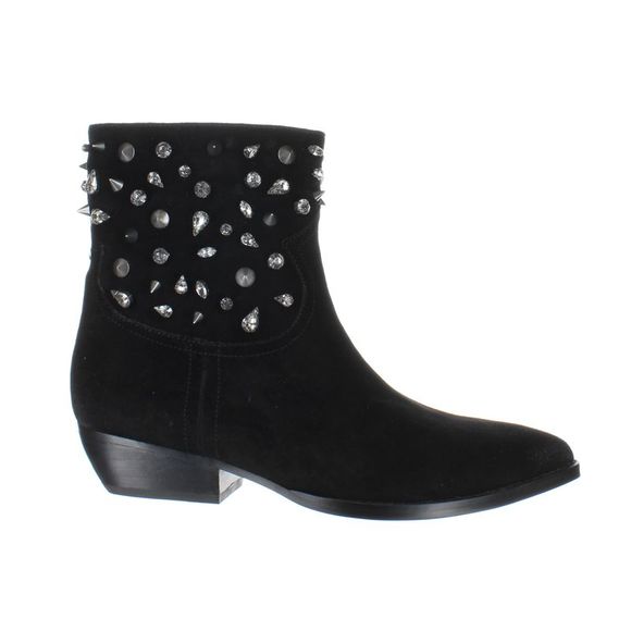 Sam Edelman Shoes - Sam Edelman Black Suede Studded Ankle Boots